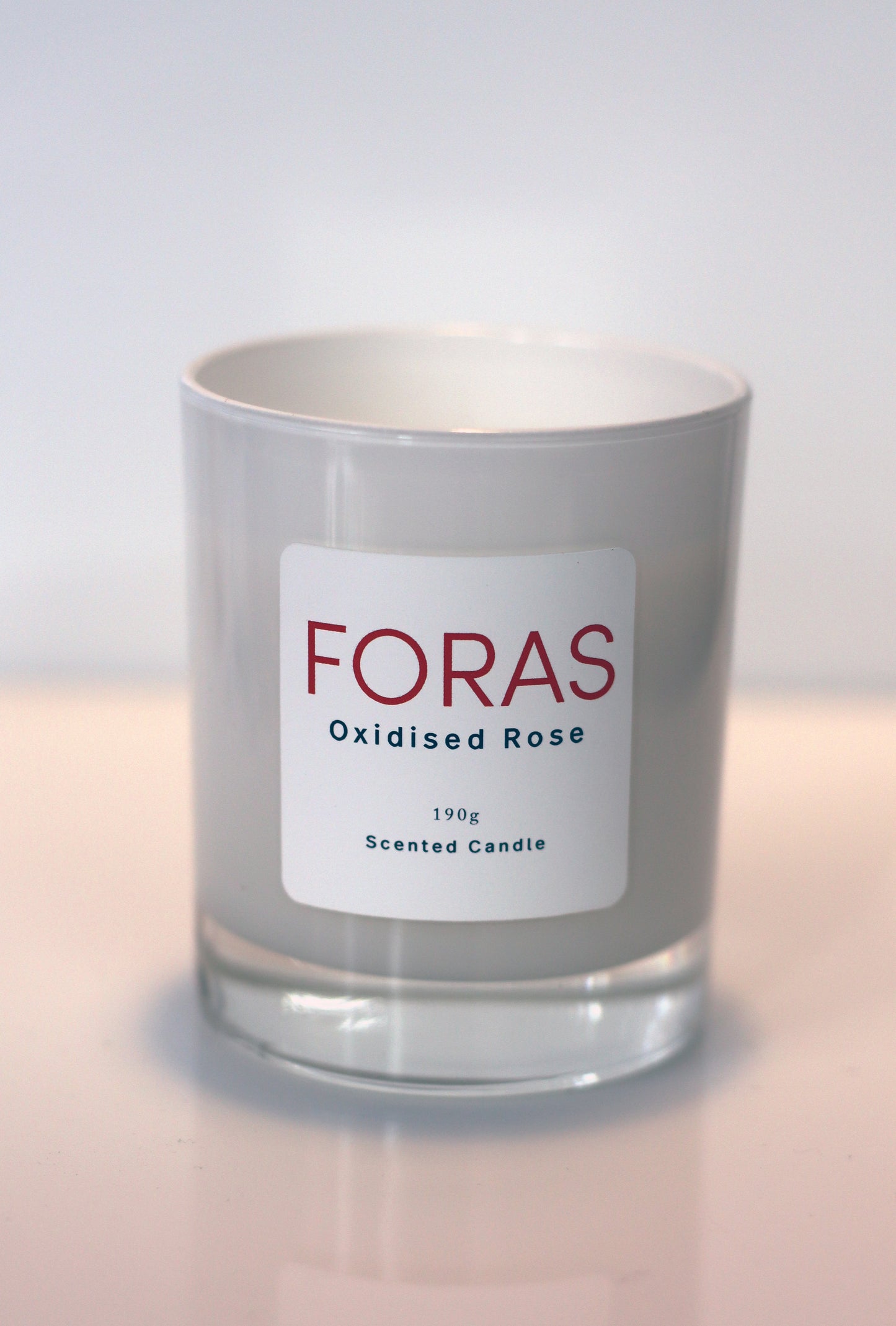 Oxidised Rose candle